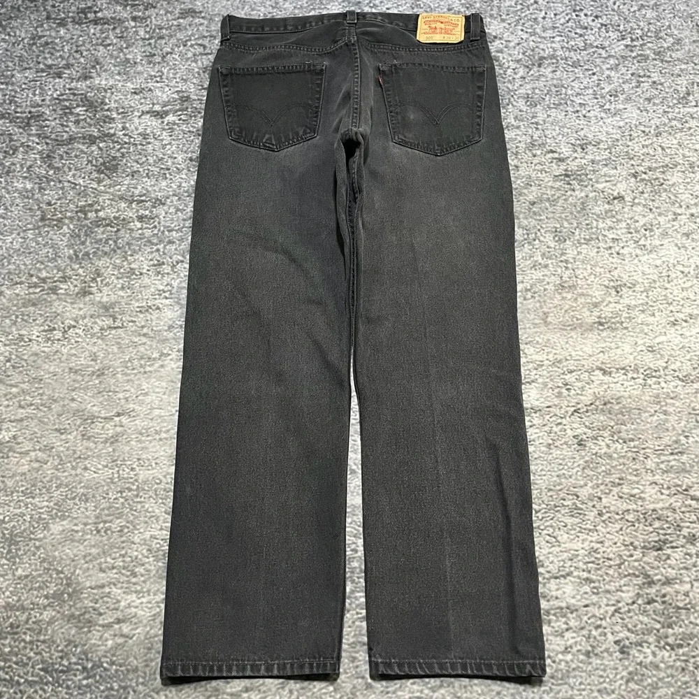 Vintage Levi's 505 Jeans Mens‎ 34x30 Black 2000s Regular Fit Denim